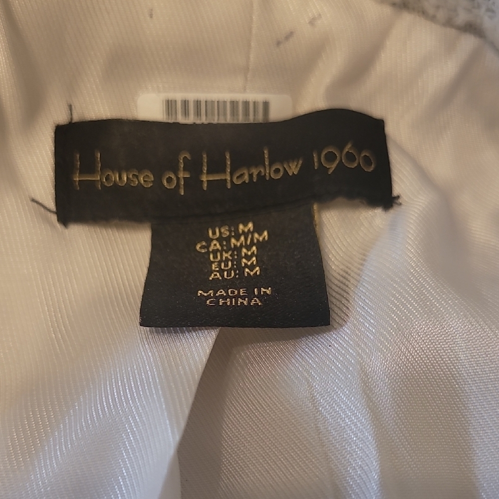 House of Harlow 1960 Textured Cream Blazer - Picture 2 of 5